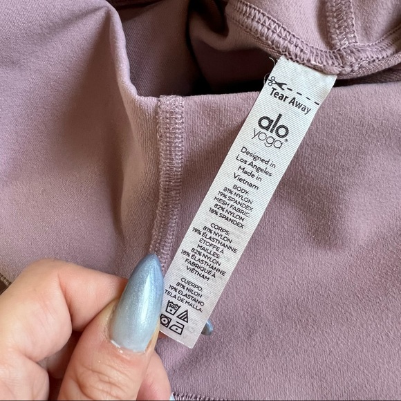 alo yoga Thigh High Legging in Dusted Plum - Picture 5 of 9